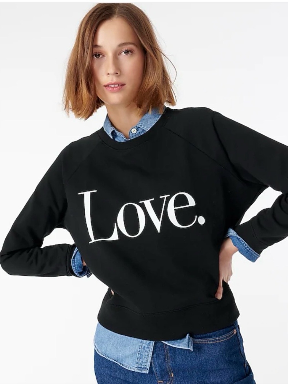 J Crew blakc Sweatshirt